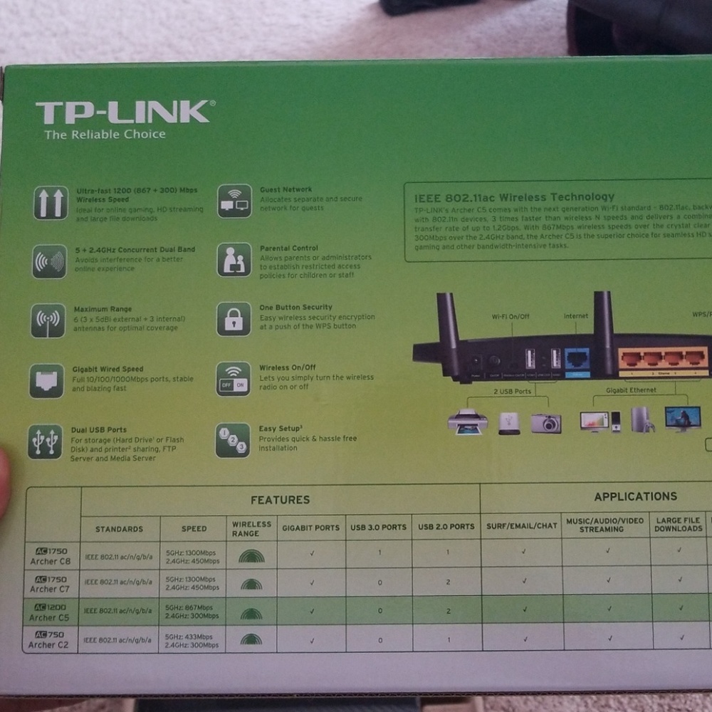TP-Link Archer AC1200 Smart WiFi Router Dual-band - Picture 5 of 6